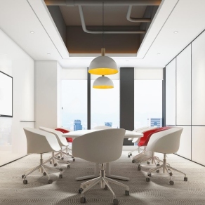 现代会议室3D模型下载